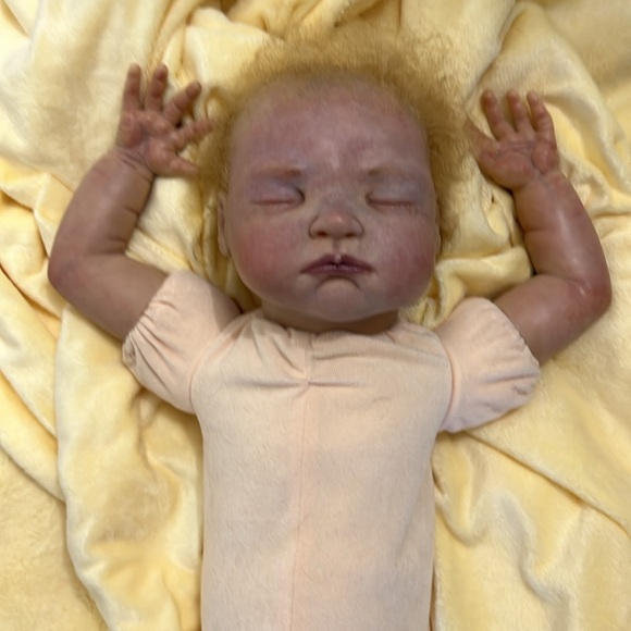 “Stella” reborn doll by Melody Hess. Signed body. EC. LIMITED EDITION of 250 - Picture 14 of 17